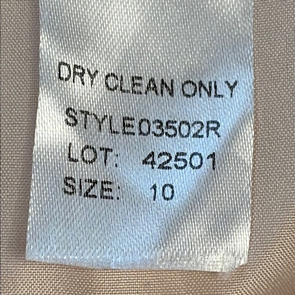 New Watters & Watters x BHLDN Nova Maxi Dress Ice Pink Chiffon Sz 10 - Picture 12 of 12